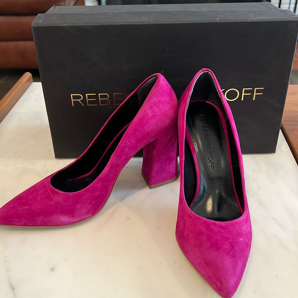 Excellent condition Rebecca Minkoff Fushia Heels